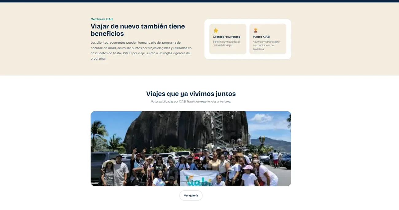 Beneficios y galería de Xiabi Travels