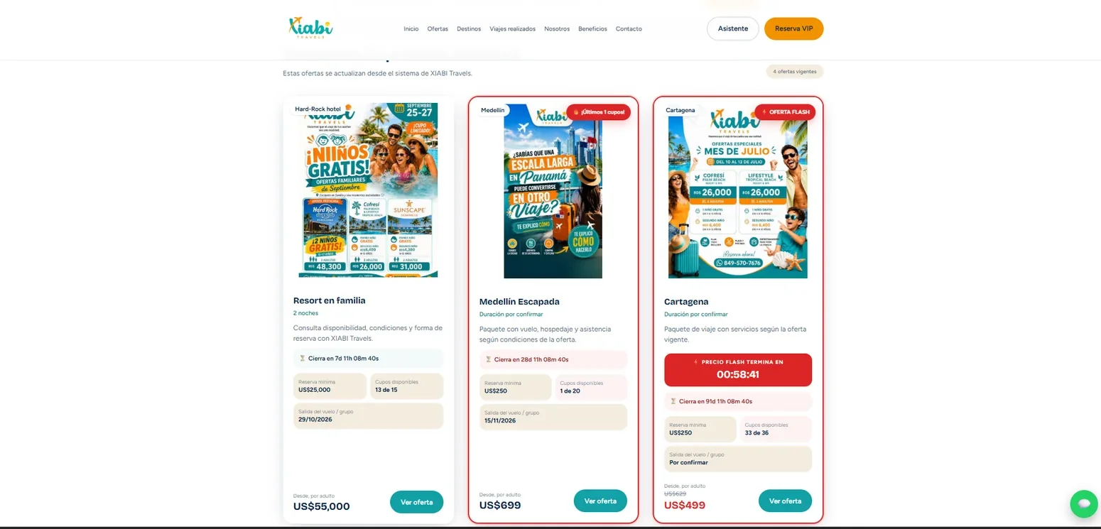 Ofertas de Xiabi Travels